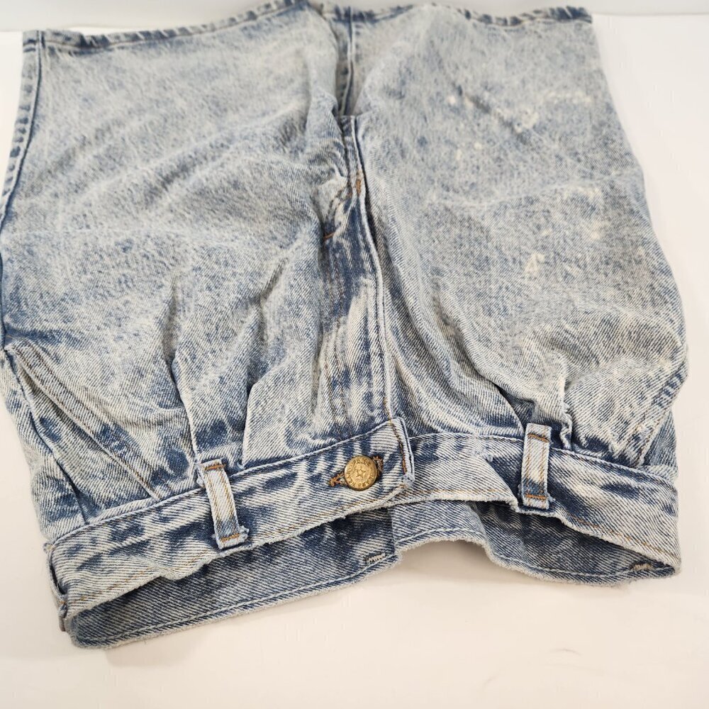 Vintage Famewear Acid Wash Jean Shorts Size 14 Girls - Picture 10 of 13